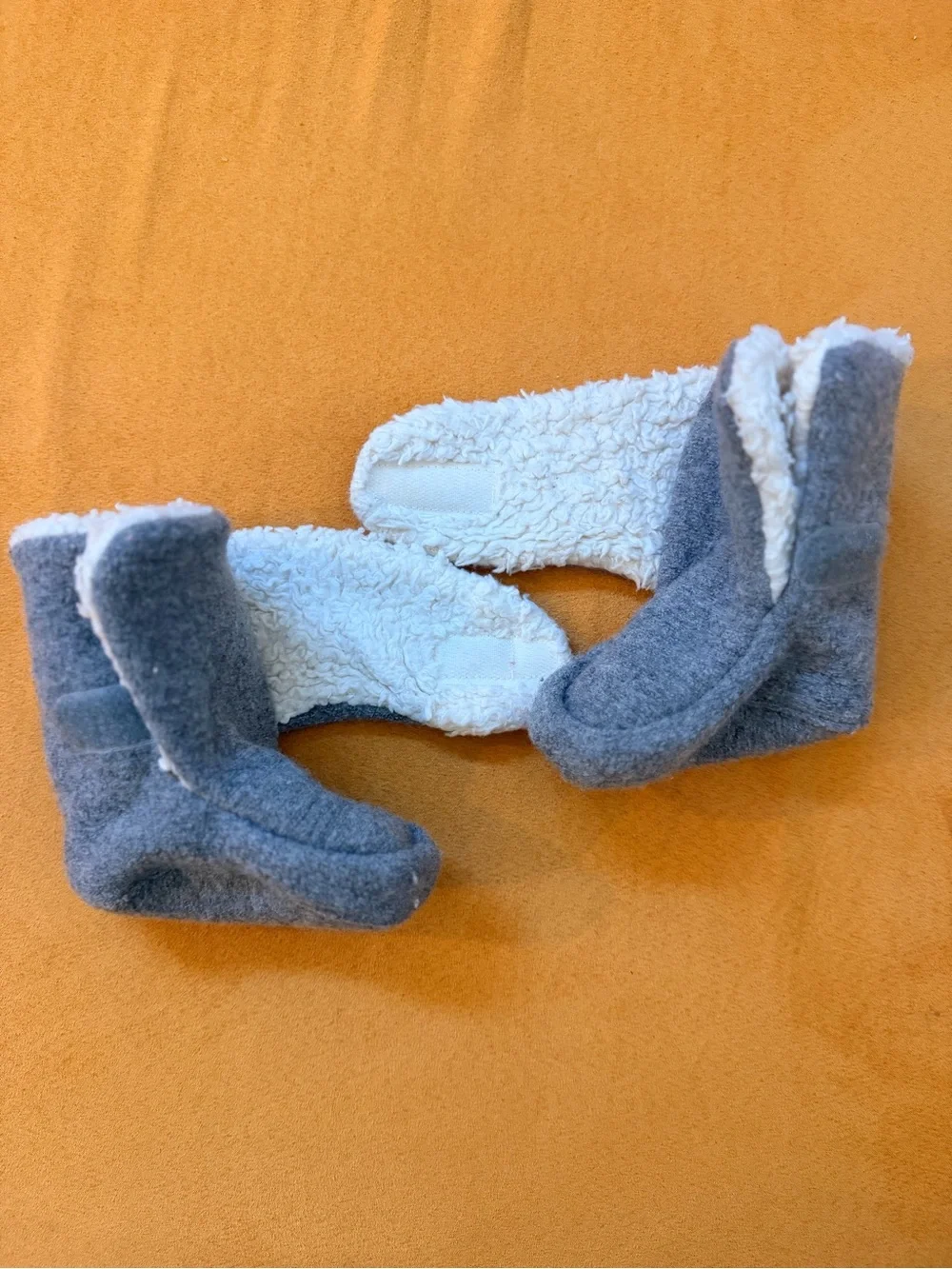 Pickapooh - Organic Boiled Wool - Organic Cotton Sherpa lined - Baby Booties